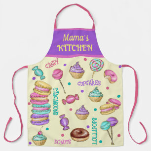 Tablier Macarons Cupcakes Lollipops et Donuts