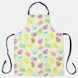 Tablier Macarons français aquarelle   Macarons