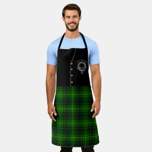 Tablier MacArthur Clan Badge & Tartan Kilt Apron