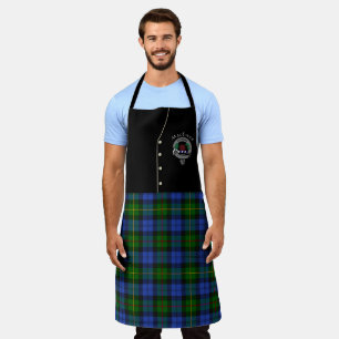 Tablier MacEwen Clan Badge & Tartan Kilt Apron