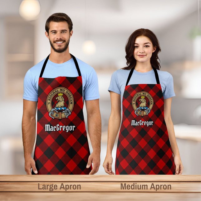 Tablier MacGregor Crest sur Rob Roy Tartan Apron (Créateur téléchargé)