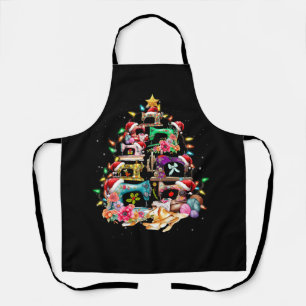 Tablier Machines à coudre Cailleté Arbre de Noël Amateurs 