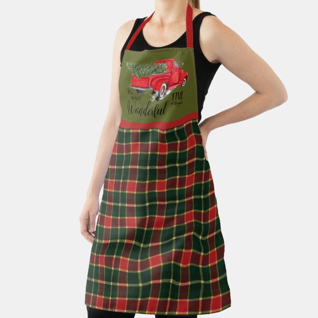 Tablier MacLachlan Vieux Noël Tartan Original Moderne (Insitu)