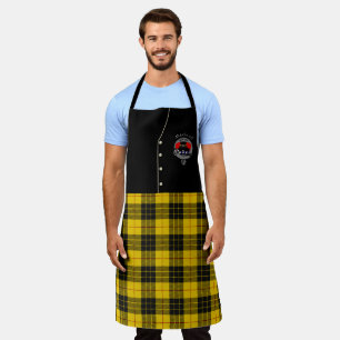Tablier Macleod Clan Badge & Tartan Kilt Apron