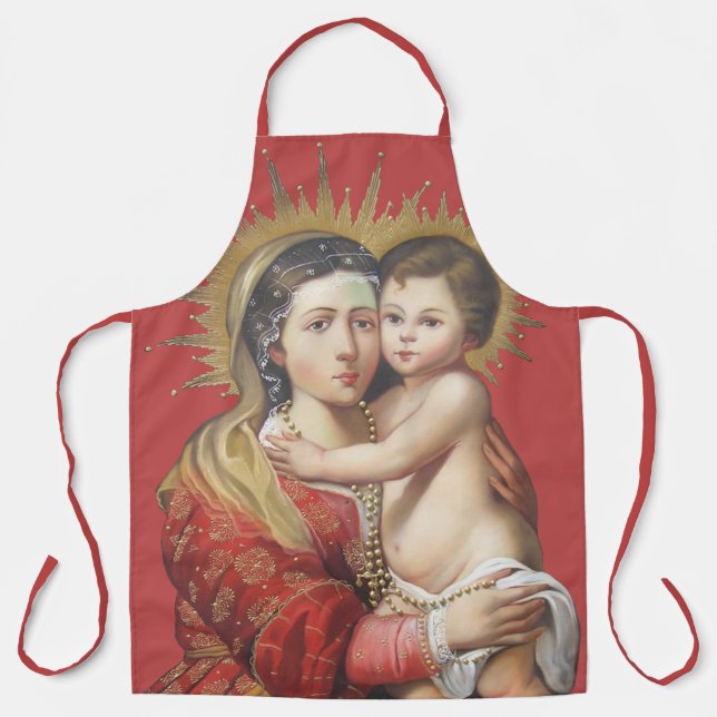 Tablier Madone et Enfant (Recto)