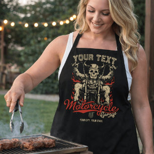 Tablier Magasin de moto chopper pour motard squelette de g