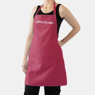 Tablier Magenta personnalisé nom personnalisé texte minima