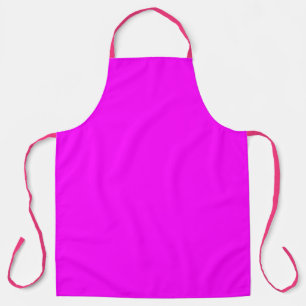 Tablier Magenta rose néon moderne sur toute l'impression
