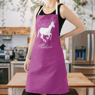 Tablier Magenta Unicorn Espace personnalisé