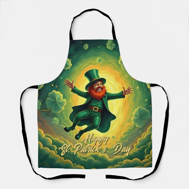 Tablier Magical Leprechaun St. Patrick’s Day Art (Recto)