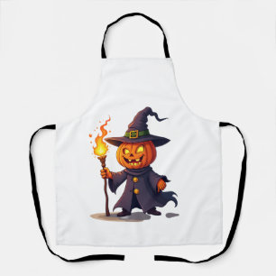 Tablier Magicien Citrouille � T-Shirt de Sorcier Magique d