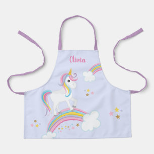 Tablier Magique Arc-en-ciel Unicorne violet Enfants person