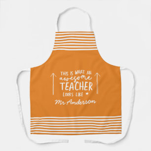 Tablier Magnifique enseignant typographie moderne cadeau c