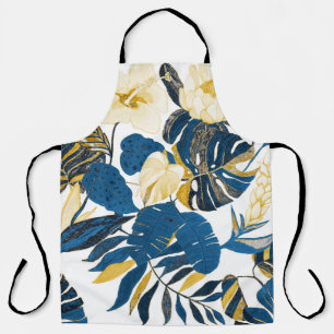 Tablier Main Tropicale tirée : Motif créatif sans couture
