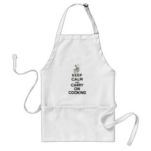 Tablier Maintenez calme et continuez la cuisson