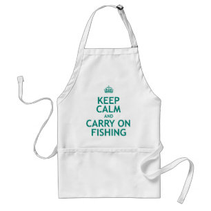 Tablier Maintenez calme et continuez la pêche