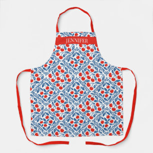 Tablier Maison de campagne française rustique aux cerises 