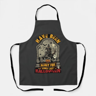 Tablier Maison Hantée Halloween Prête Depuis Tombstone