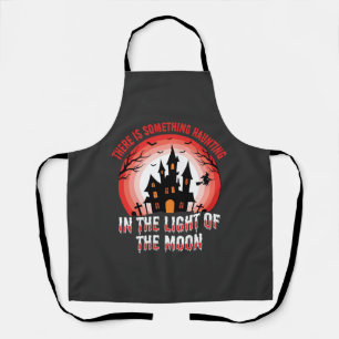 Tablier Maison Hantée Halloween Sorcière Clair de Lune