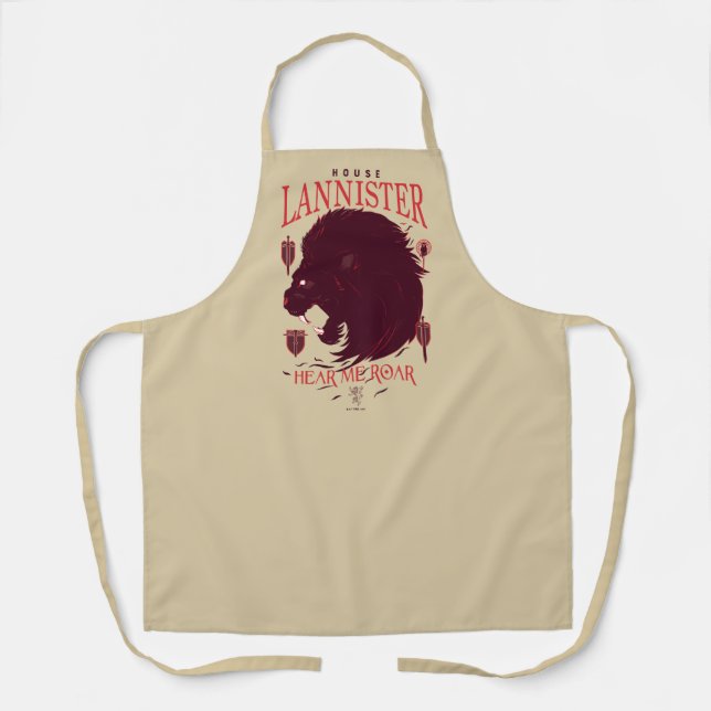 Tablier Maison Lannister - Entendez-moi Roar (Recto)