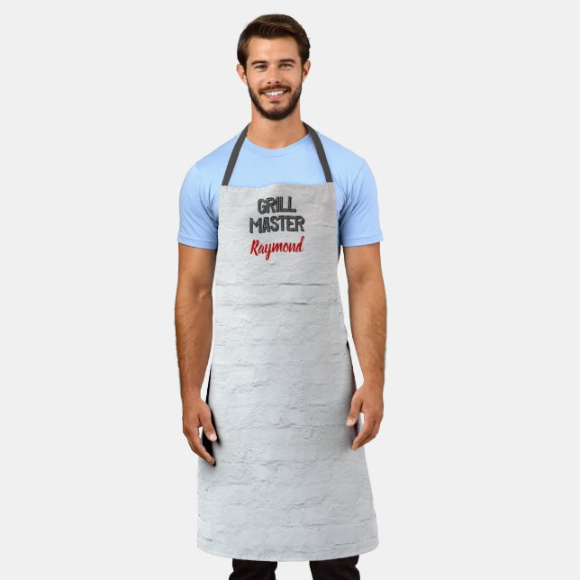 Tablier Maître de barbecue-grill Russe Murs de briques bla (Porté)