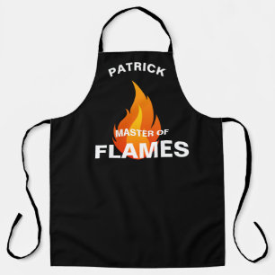 Tablier Maître des Flammes, jeu de mots drôle  #FêteDesPèr