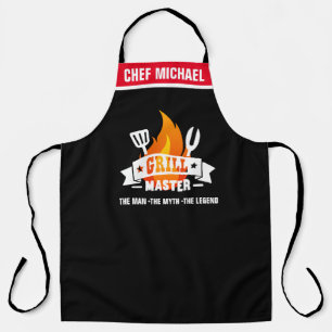 Tablier Maître du Grill L'Homme Mythe Légende BBQ
