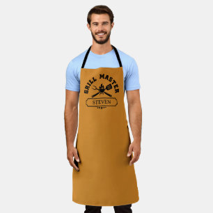 Tablier Maître du Grill Nom Personnalisé