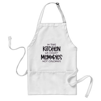 Tablier Make memories in kitchen quote apron for home