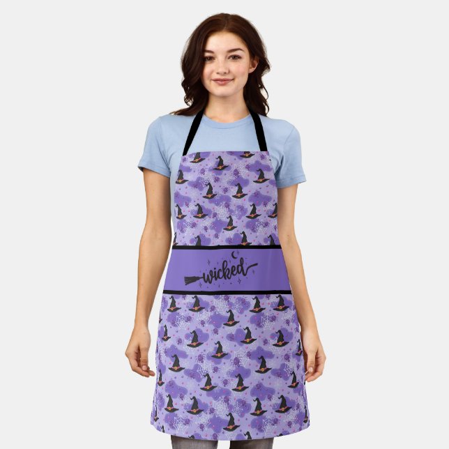 Tablier Malade - Violet - Sorcières Noires Casquettes Et A (Porté)