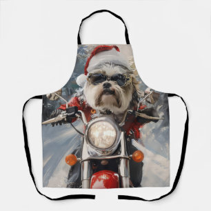 Tablier Malti Tzu Chien équitation Moto Noël
