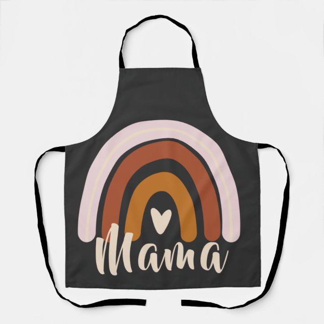 Tablier Mama - Femmes maman arc-en-ciel (Recto)
