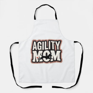 Tablier Maman d'agilité Vintage silhouette de chien d'agil
