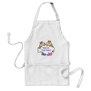 Tablier Maman de Twin Girls Tshirts et cadeaux