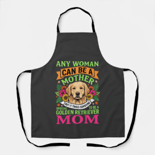 Tablier Maman Golden Retriever Fleurie Amoureuse des Chien