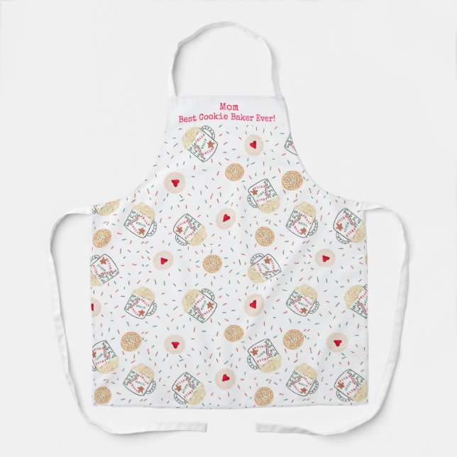 Tablier Maman Meilleur Cookie Baker All-Over Imprimer Tabl (Recto)