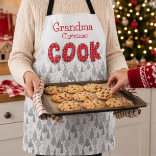 Tablier Maman Noël drôle Cuisine Cadeau de fêtes