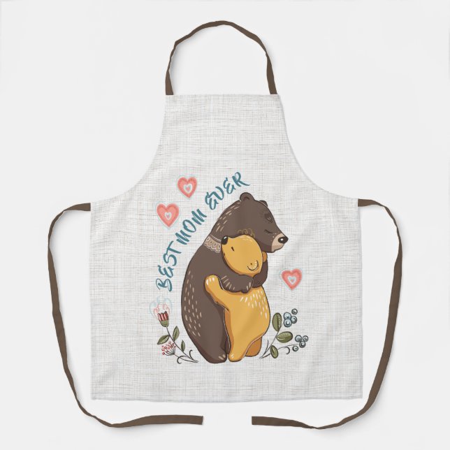 Tablier Maman tablier, cadeau de jour mère, Meilleure mama (Recto)