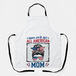 Tablier Maman tout à fait américaine 4 juillet vintage con