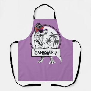 Tablier Mamasaurus Mom T rex Dino Funny Nom personnalisé