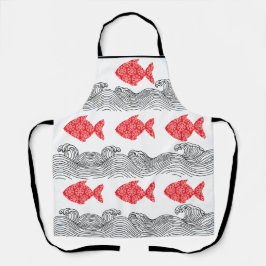 Tablier Mandala fish Apron