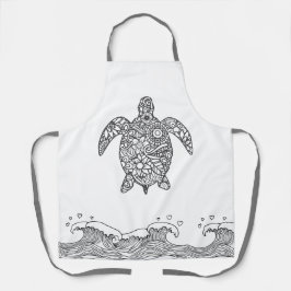 Tablier Mandala Sea Turtle