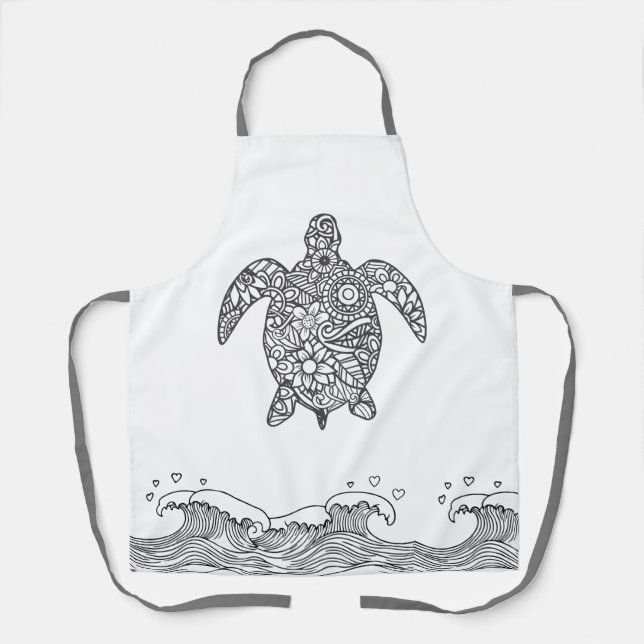 Tablier Mandala Sea Turtle (Recto)