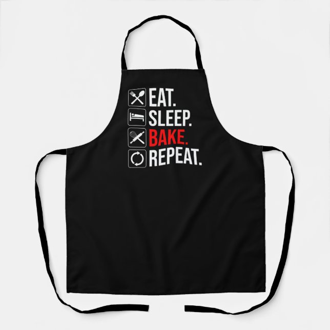 Tablier Manger. Dormir. Du pain. Recommencer (Recto)