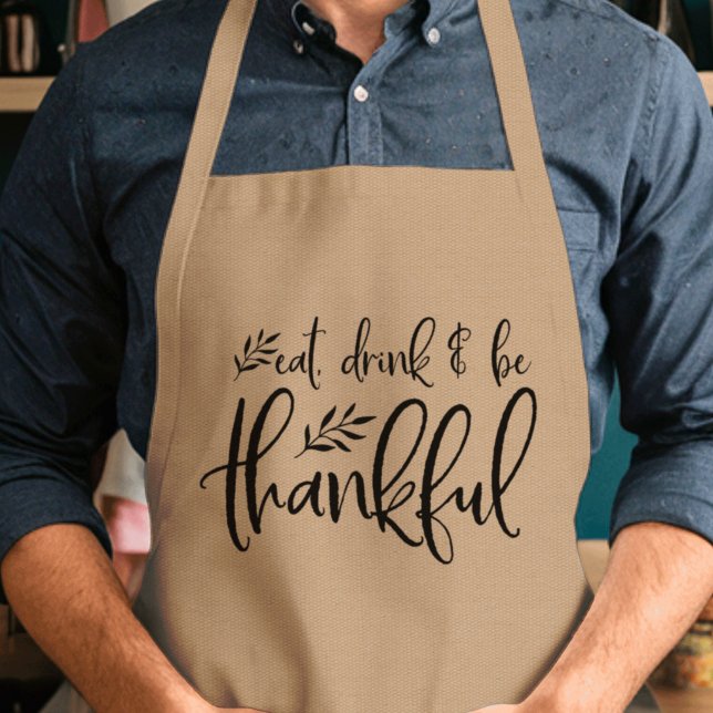 Tablier Mangez, Buvez Et Soyez Gentil Thanksgiving (Créateur téléchargé)