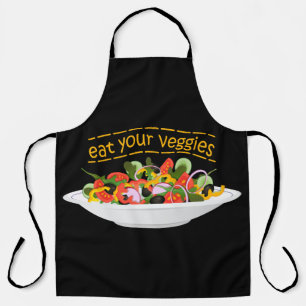 Tablier Mangez vos Légumes Citer salade fraîche mélange bo