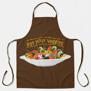 Tablier Mangez vos Légumes Citer salade fraîche mélange bo