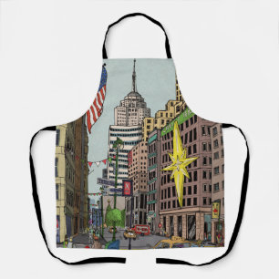 Tablier Manhattan Winter New York Illustration de Noël