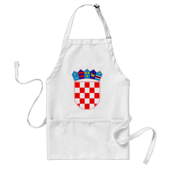 Tablier Manteau des bras de la Croatie, emblème croate, (Devant)
