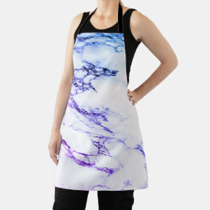 Tablier Marbre violet et bleu horizontal
